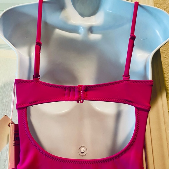 GOOD AMERICAN Fuchsia Pink Swimsuit Size S - Picture 7 of 11